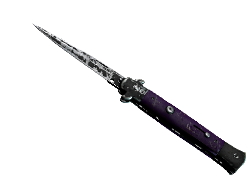 ★ Stiletto Knife | Ultraviolet (Battle-Scarred) - Covert - Knife - from The Horizon Collection