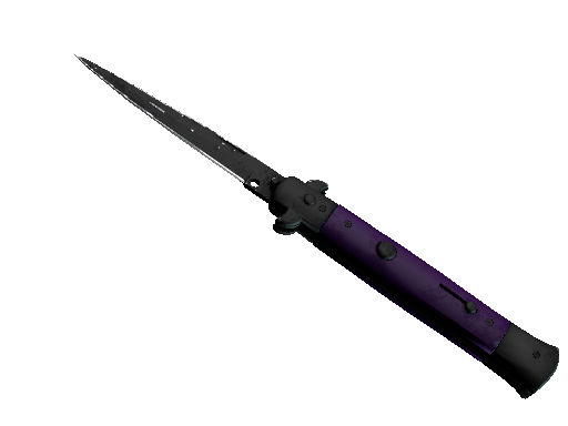 ★ Stiletto Knife | Ultraviolet (Well-Worn) - Covert - Knife